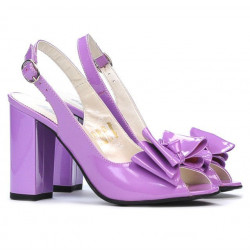 Sandales femme 1256 vernis violet clair