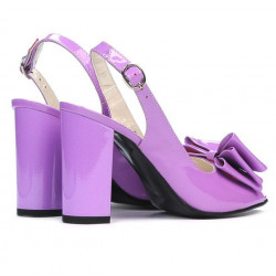 Sandales femme 1256 vernis violet clair
