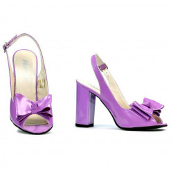 Sandales femme 1256 vernis violet clair