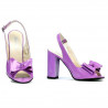 Sandales femme 1256 vernis violet clair