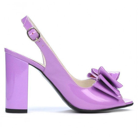 Sandales femme 1256 vernis violet clair