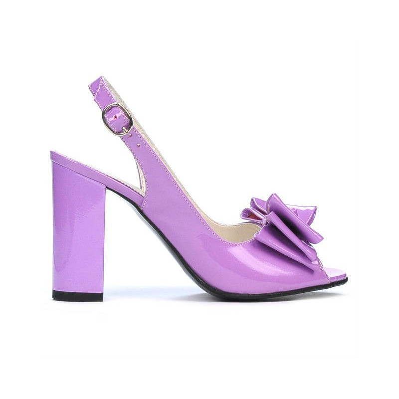 Sandales femme 1256 vernis violet clair