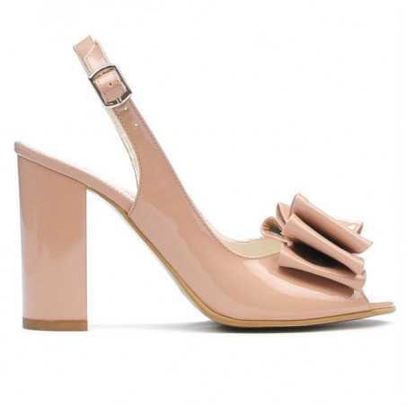 Sandales femme 1256 vernis nude