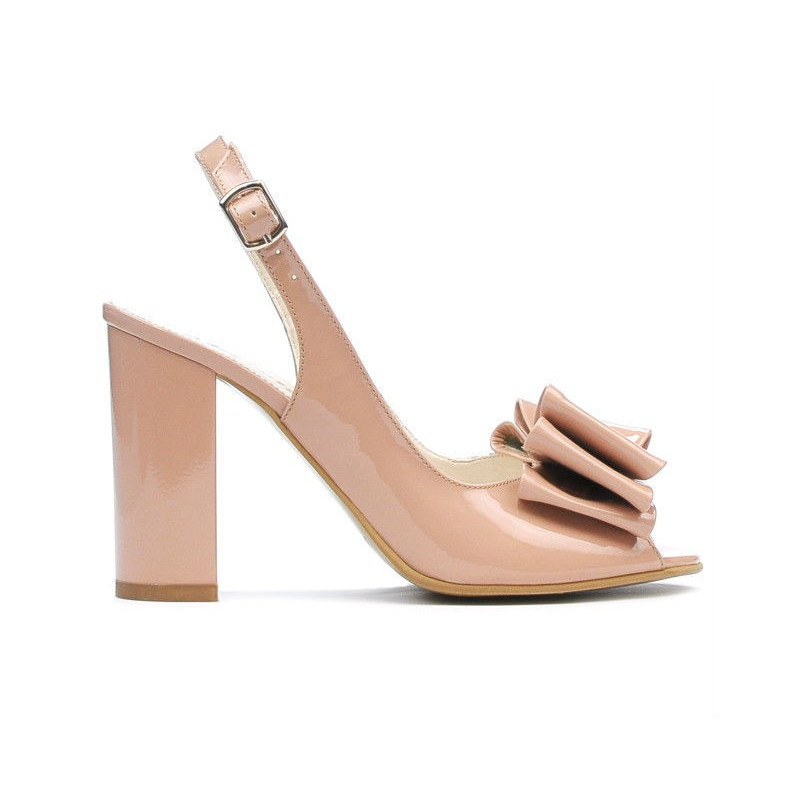 Sandales femme 1256 vernis nude