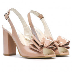 Sandales femme 1256 vernis nude