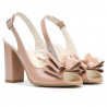 Sandales femme 1256 vernis nude