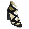 Sandales femme 1260 noir antilope