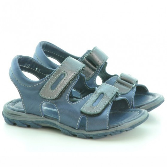 Sandales enfants petits 11c indigo+gris