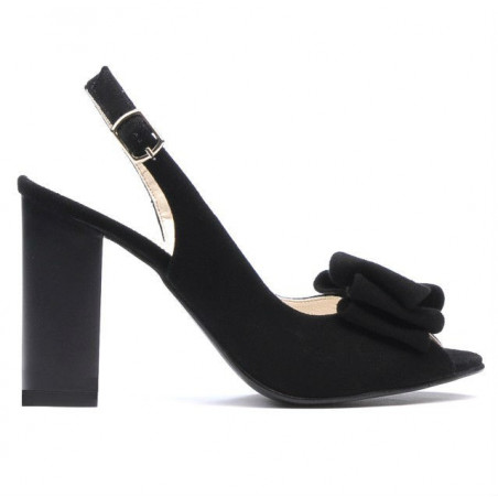 Sandales femme 1256 noir antilope