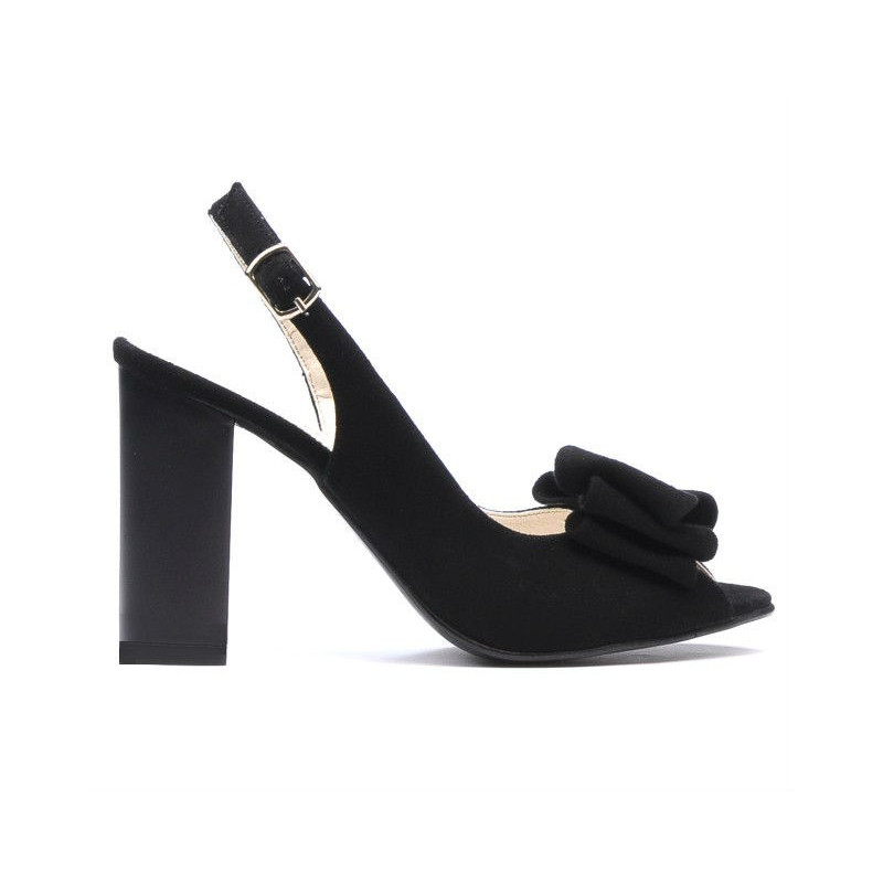 Sandales femme 1256 noir antilope