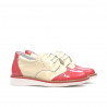 Chaussures enfants petits 60c vernis rose+beige