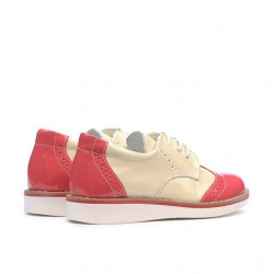 Chaussures enfants petits 60c vernis rose+beige