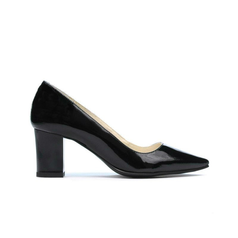 Chaussures élégantes femme 1253 vernis noir