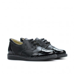 Chaussures enfants 60c vernis noir combiné