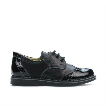 Chaussures enfants 60c vernis noir combiné