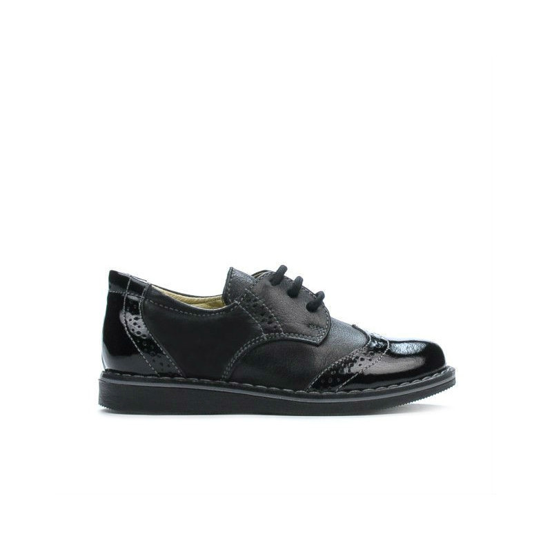 Chaussures enfants 60c vernis noir combiné
