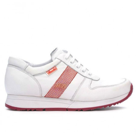 Chaussures de sport femme 679 blanc+rouge