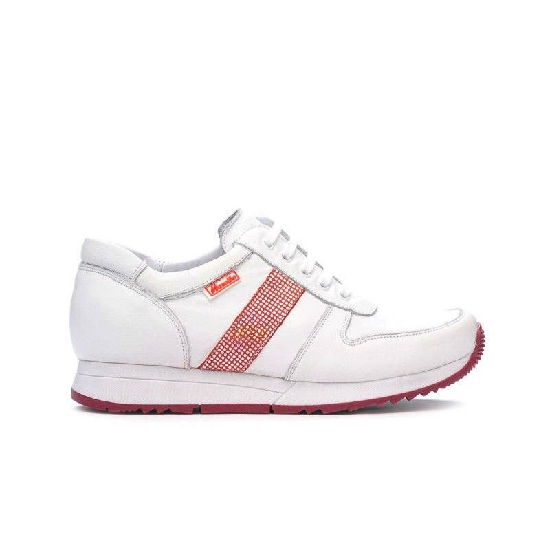 Chaussures de sport femme 679 blanc+rouge