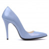 Chaussures élégantes femme 1241 vernis bleu