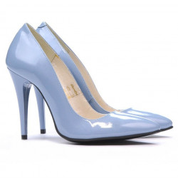 Chaussures élégantes femme 1241 vernis bleu