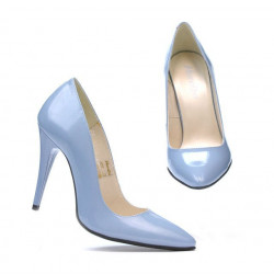 Chaussures élégantes femme 1241 vernis bleu