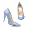 Chaussures élégantes femme 1241 vernis bleu