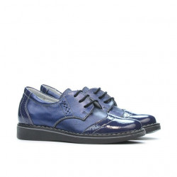 Chaussures petits enfants 60c vernis indigo combiné