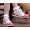 Chaussures enfants petits 60c vernis rose+beige