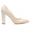 Chaussures élégantes femme 1261 vernis beige nacré