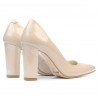 Chaussures élégantes femme 1261 vernis beige nacré