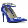 Chaussures élégantes femme 1247 vernis bleu