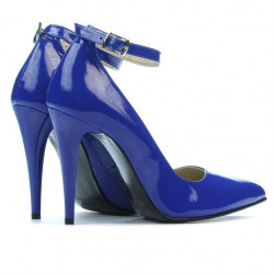 Chaussures élégantes femme 1247 vernis bleu
