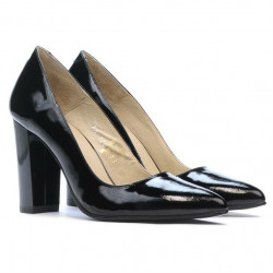 Chaussures élégantes femme 1261 vernis noir