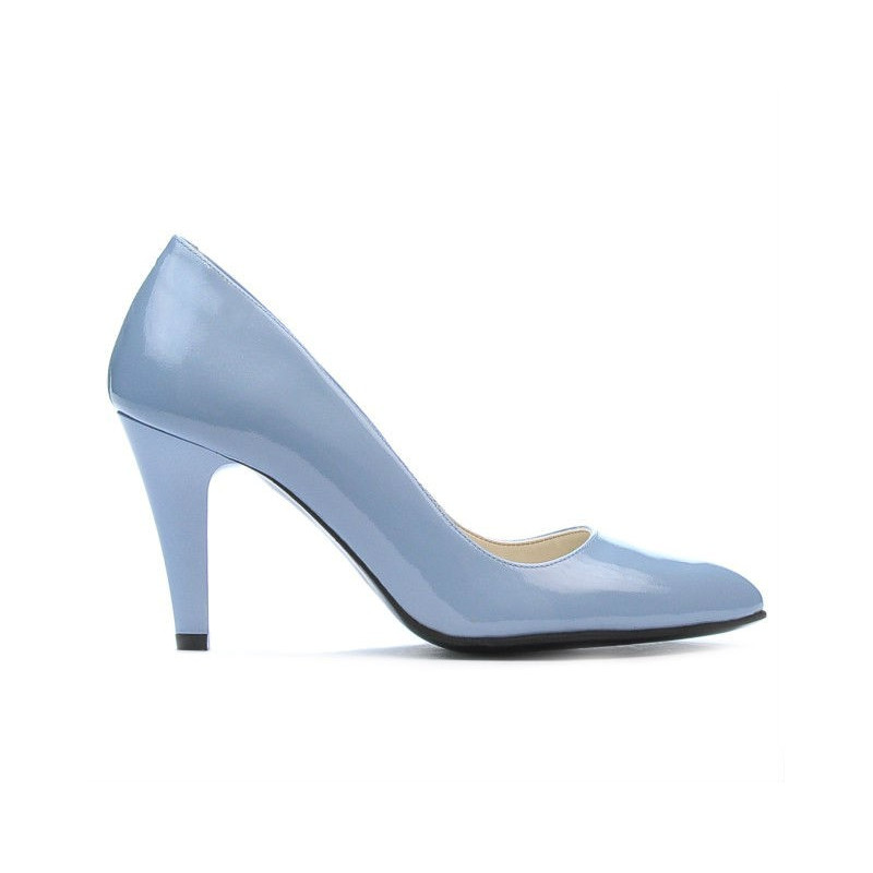 Chaussures élégantes femme 1234 verni bleu