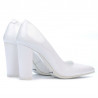 Chaussures élégantes femme 1261 vernis blanc
