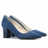 Chaussures élégantes femme 1253 turquoise antilope