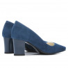 Chaussures élégantes femme 1253 turquoise antilope
