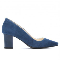 Chaussures élégantes femme 1253 turquoise antilope