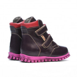 Bottes petits enfants 32c violet combiné 1