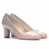 Chaussures élégantes femme 1209 vernis beige nacré