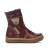 Bottes enfants petits 34c bordeaux+cuivré