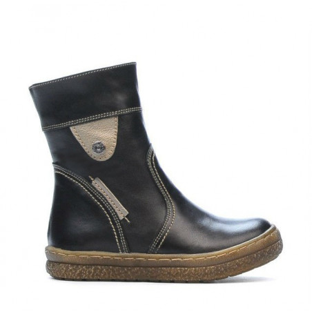 Bottes petits enfants 34c noir+cuivré