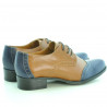 Chaussures casual femme 691 marron+indigo