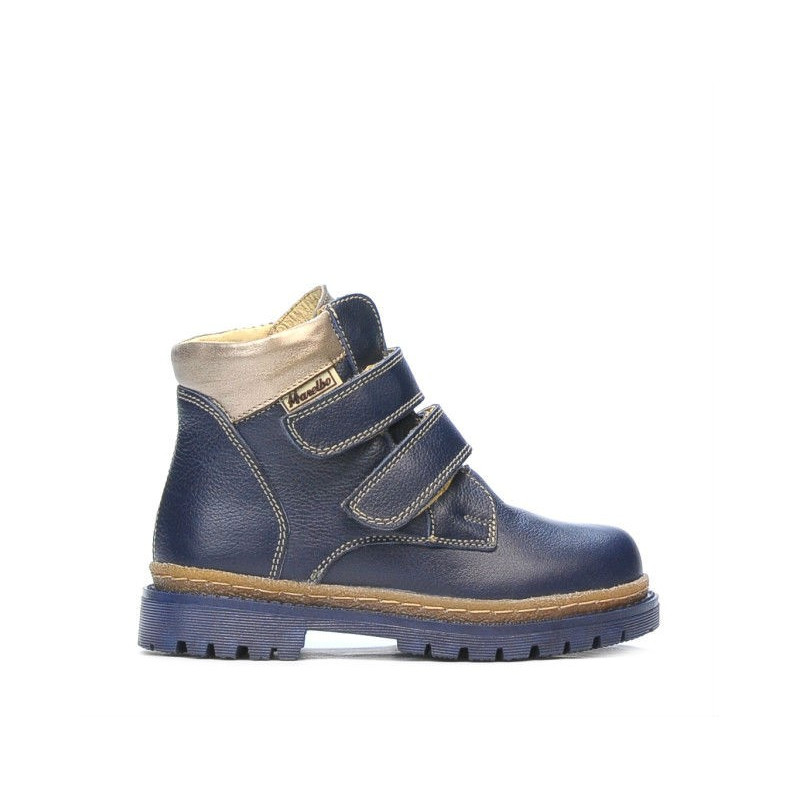 Petites bottes enfants 37c indigo+cuivré
