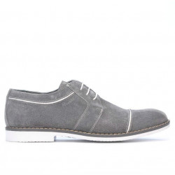 Chaussures décontractées / élégantes hommes 749 gris velours+blanc