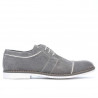 Chaussures décontractées / élégantes hommes 749 gris velours+blanc