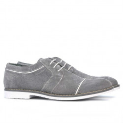 Chaussures décontractées / élégantes hommes 749 gris velours+blanc