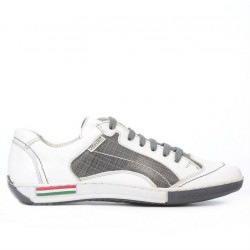 Chaussures de sport adolescents 307 crêpe blanc+gris