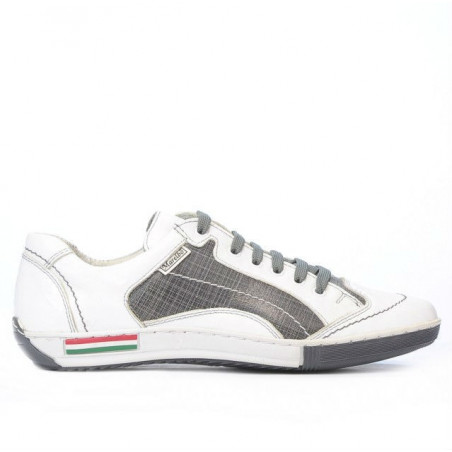 Chaussures de sport adolescents 307 crêpe blanc+gris