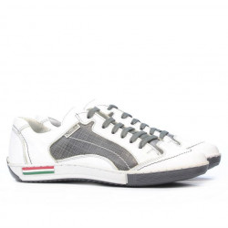 Chaussures de sport adolescents 307 crêpe blanc+gris